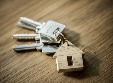 Flat lay of real estate concept